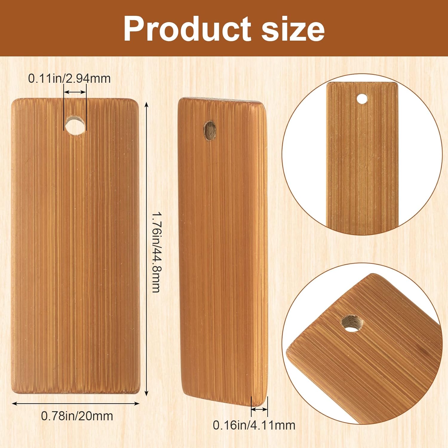 50 pezzi grezzi in legno natur - Wood Ring Blank recensione e prezzo
